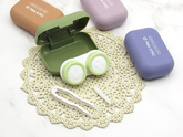 Estuche para lentes de contacto de colores multicolor Simple Scrub